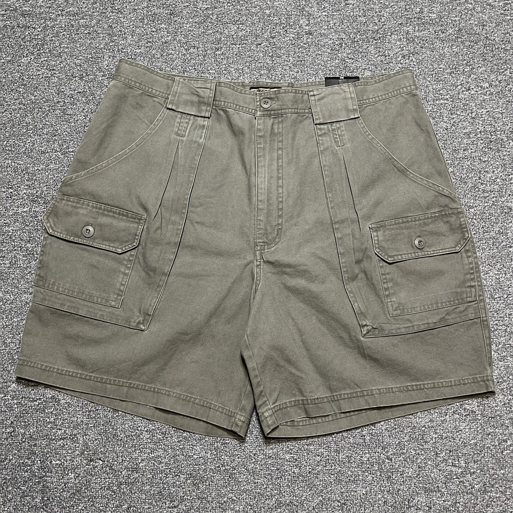 Geographic Cargo Wear Y2K Olive Green Utility Shorts Men's Size 38